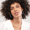 3mm x 40mm Polished Hoop Earrings
