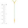 Diamond Multi Layered Lariat Spike Necklace