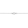Sterling Silver CZ Illusion Stations on Chain Anklet