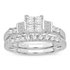 14K  1.00Ct Princess Cut Diamond Bridal Ring