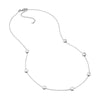 Sterling Silver Flat Bead Necklace