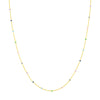 Multi-Colored Enamel Bead Saturn Chain