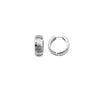 Sterling Silver Reflective Hoop Earrings