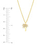 Diamond Palm Tree Necklace