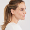 Soft Lined Round Hoop Earrings