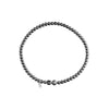 Sterling Silver Polished Bead Stretch Bracelet