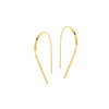 Curved Flat Wire Earrings