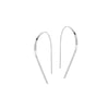 Curved Flat Wire Earrings