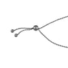 Sterling Silver Black and Yellow D/C Beads Bolo Bracelet
