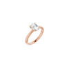 14K Rose 8x6 mm Oval Engagement Ring Mounting