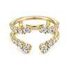 14K Yellow Gold Diamond Ring Enhancer