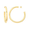 5mm x 50mm Tube Hoop Earrings