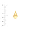 Puffy Teardrop Pendant