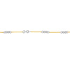 0.8mm Two-Tone Designer Twist Chain with Lobster Lock