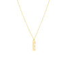 5mm Vertical Script Numeral Necklace