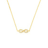 Mini CZ Infinity Adjustable Necklace