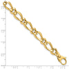 14K Polished Fancy Link 7.5in Bracelet