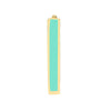 Lt Turquoise Enamel Baby Hoop Earrings