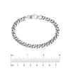 Sterling Silver 7mm 8 Sided D/C Curb Chain