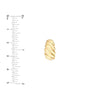 Twist Dome Hoop Earrings