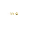 Mini Dome Stud Earrings on Post Back