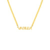 Block Nameplate Curb Chain Necklace