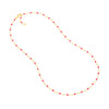Neon Pink Enamel Bead Piatto Chain