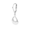 Puffy Teardrop Dangle Earrings on Leverback