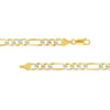 5.8mm Two-Tone Pave Figaro Chain with Lobster Lock
