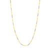 Two-tone Singapore Flat Saturn Chain