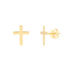 Cross Stud Earrings on Post Back