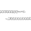 Sterling Silver 8.4mm Concave Open Curb Chain