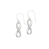 Dangle 1/2 CZ Infinity Earrings