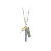 Sterling Silver Best Friends Paper Clip Chain Charm Necklace