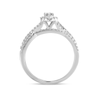 14K WG 0.50CT Fancy Cut Bridal Ring