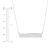 Adjustable 18' Bar Necklace with 2pt Diamond