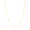 Open Disc Stations Adjustable Necklace