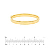 8mm Flat Oval Tube Bangle