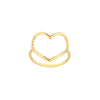 Organic Open Heart Ring