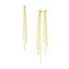 Mixed Tassel Front &amp; Back Earrings