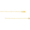 Saturn Chain Bezel Long Necklace
