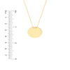 Engravable Disc Plate Adj. Necklace