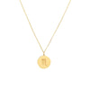 Scorpio Organic Disc Pendant Necklace