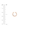 Knife Edge Polished Mini Hoops