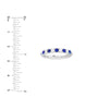 Sapphire &amp; Diamond Eternity Band (1-1/2tcw)