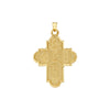 4 Way Double Sided Medal Cross Pendant