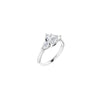 14K White 7x5 mm Pear Engagement Ring Mounting
