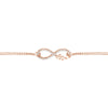 Plated Sterling Silver CZ Infinity Love Bracelet