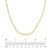 5-1/3tcw Diamond Bezel Graduated Tennis Necklace
