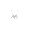 Mini Bezel Spike Drop and Bead Necklace